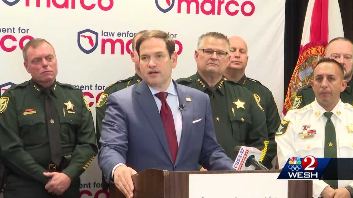 Sen. Marco Rubio accepts endorsement of 55 Florida sheriffs – WESH