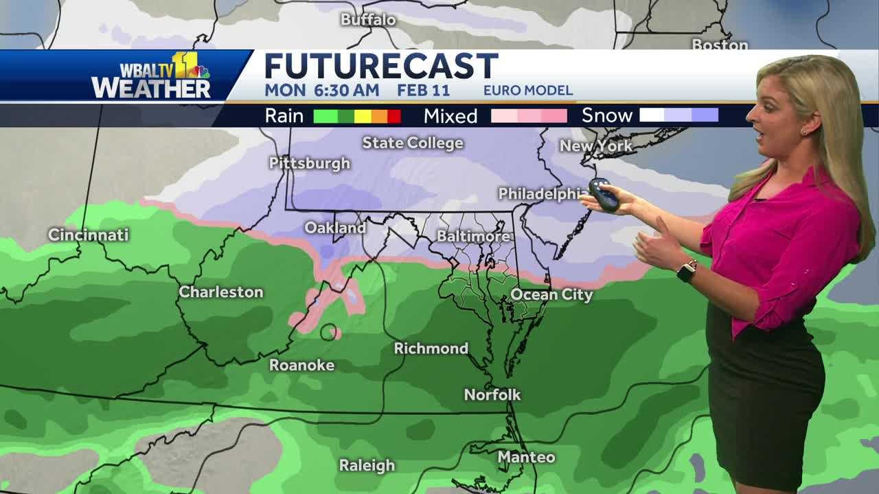 Early Look At Potential Wintry Mix Coming