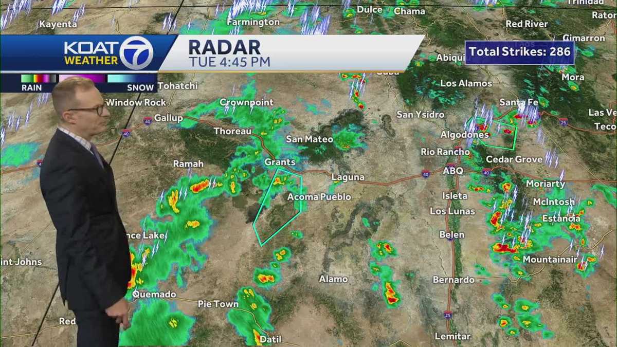 Less heat as monsoon storms bring heavy rainfall to New Mexico