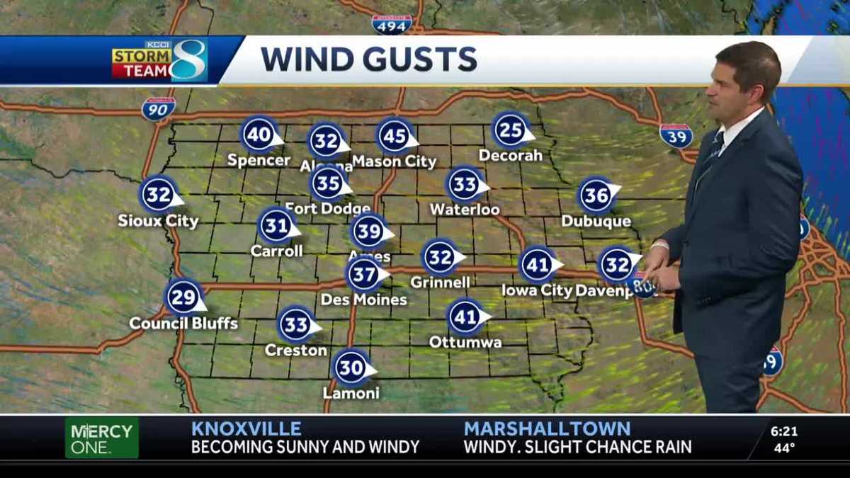 Windy and chilly start to your Tuesday