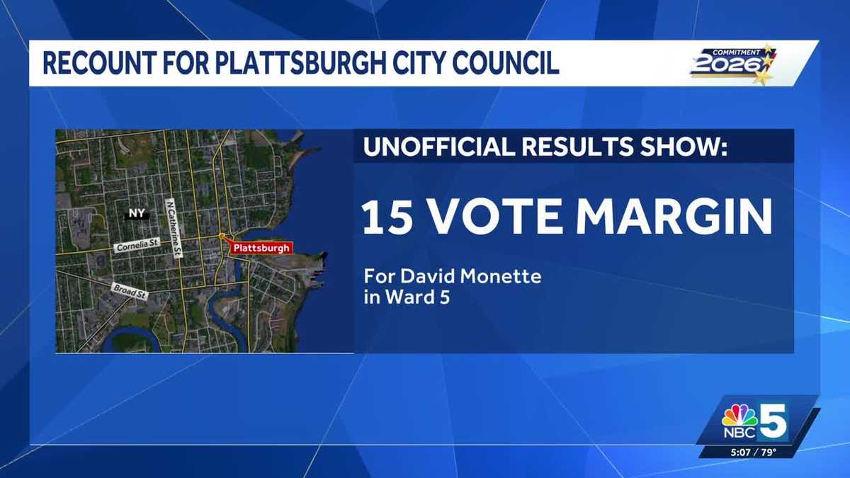 Clinton County plans recount for Plattsburgh City Council Ward 5 Democratic primary