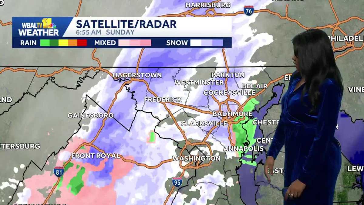 Wintry weather starts at the end weekend in Maryland