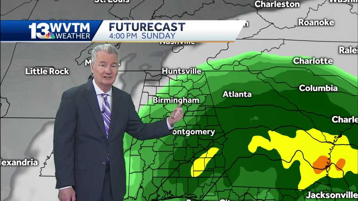 Rain moves in for the weekend