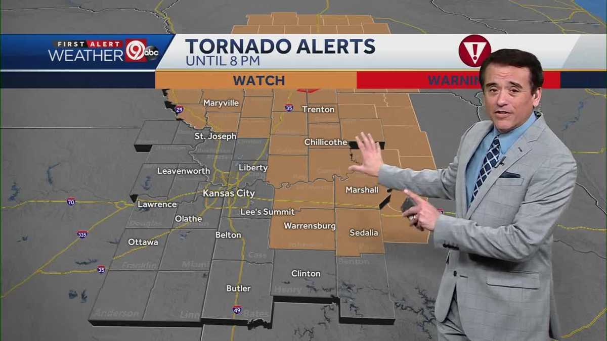 KANSAS CITY WEATHER: Tornado watch issued for parts of Kansas City area
