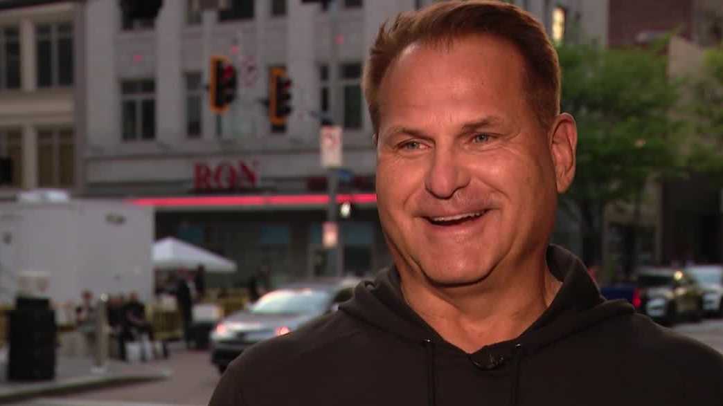 Back in Pittsburgh for NFL Draft, Jimbo Covert supports ALS ride across the US
