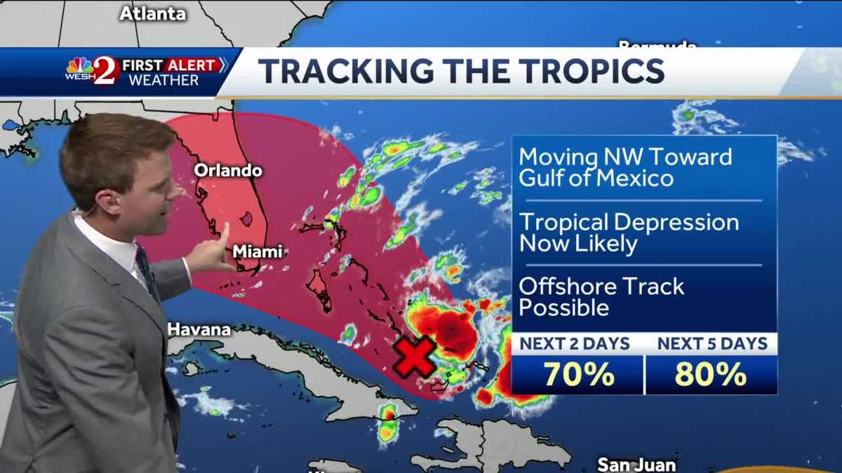 Tracking the Tropics Invest 95 showing signs of development