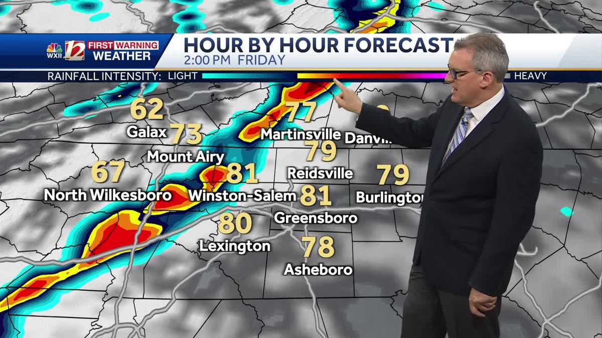 North Carolina set for another round of severe storms Friday
