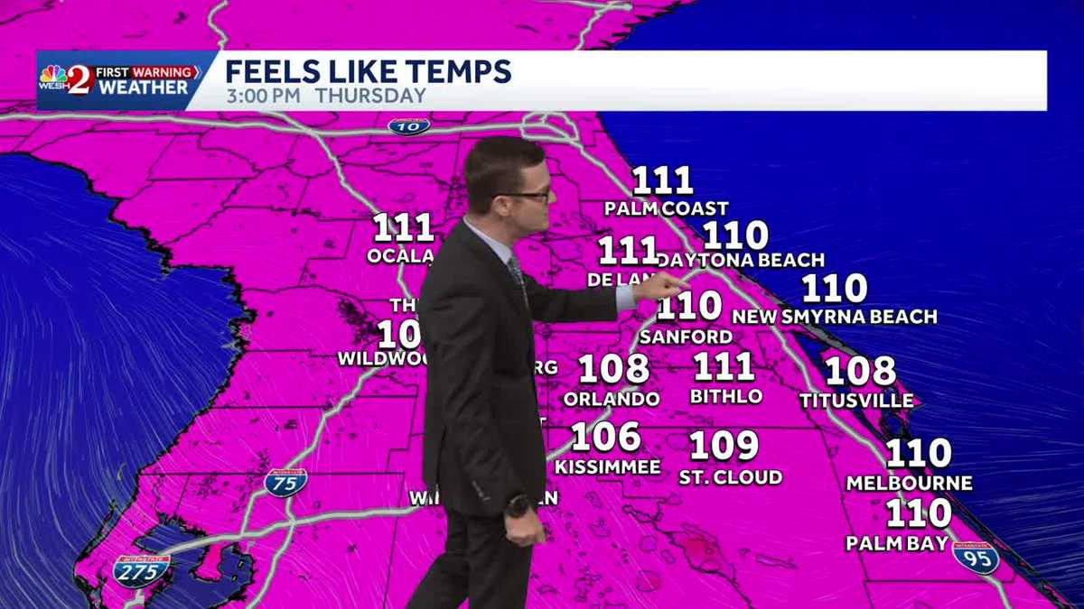 Dangerous heat, widespread storms expected for Central Florida
