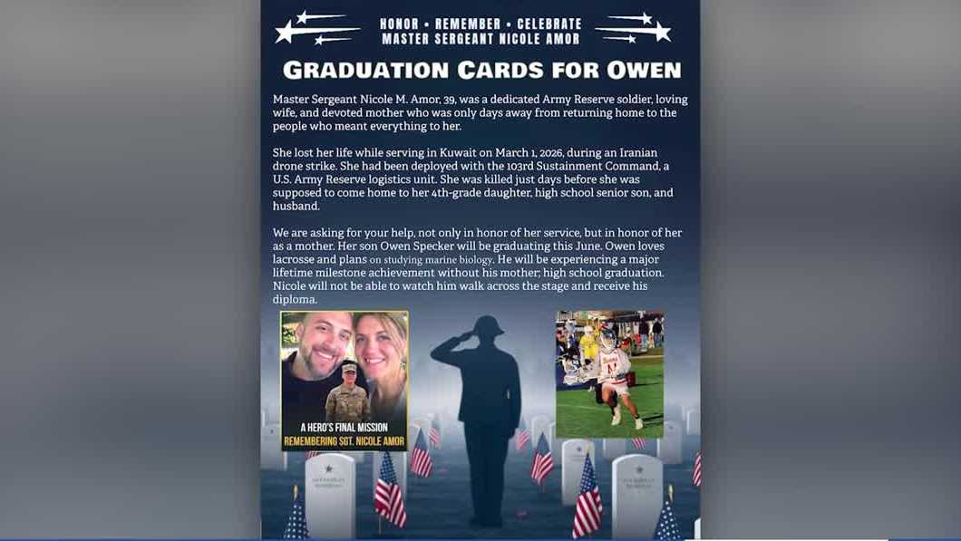 Friend collects graduation cards for son of fallen Des Moines-based soldier