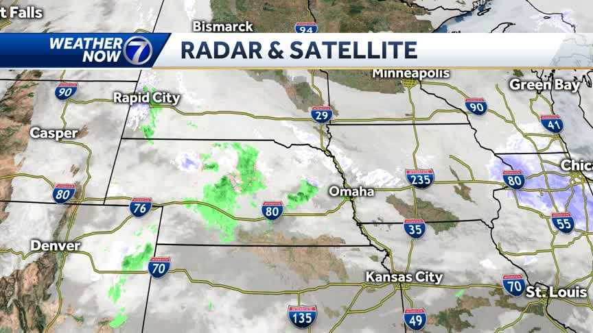 Spotty rain, snow showers Saturday afternoon