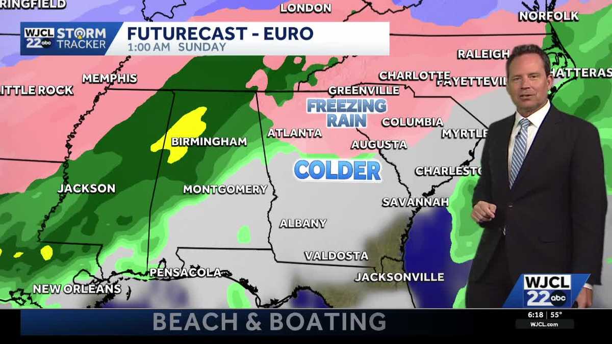 Weekend storm system may deliver wintry weather to parts of the Southeast