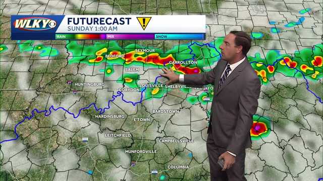 Impact weather Saturday for storms at night