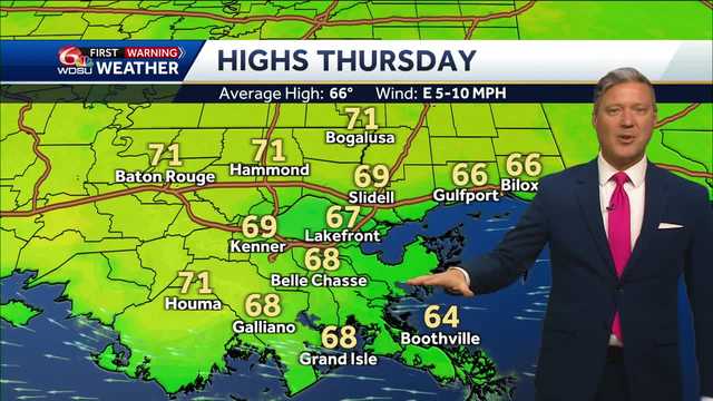 New Orleans weather forecast high temps rain chances Friday - Vimarsana News