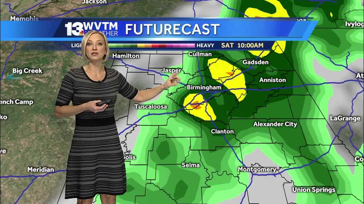 Rain moving in on Friday and Saturday