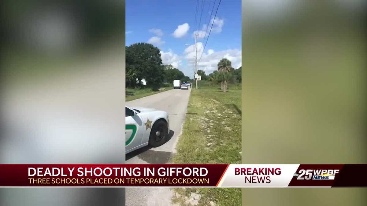 Schools locked down after shooting