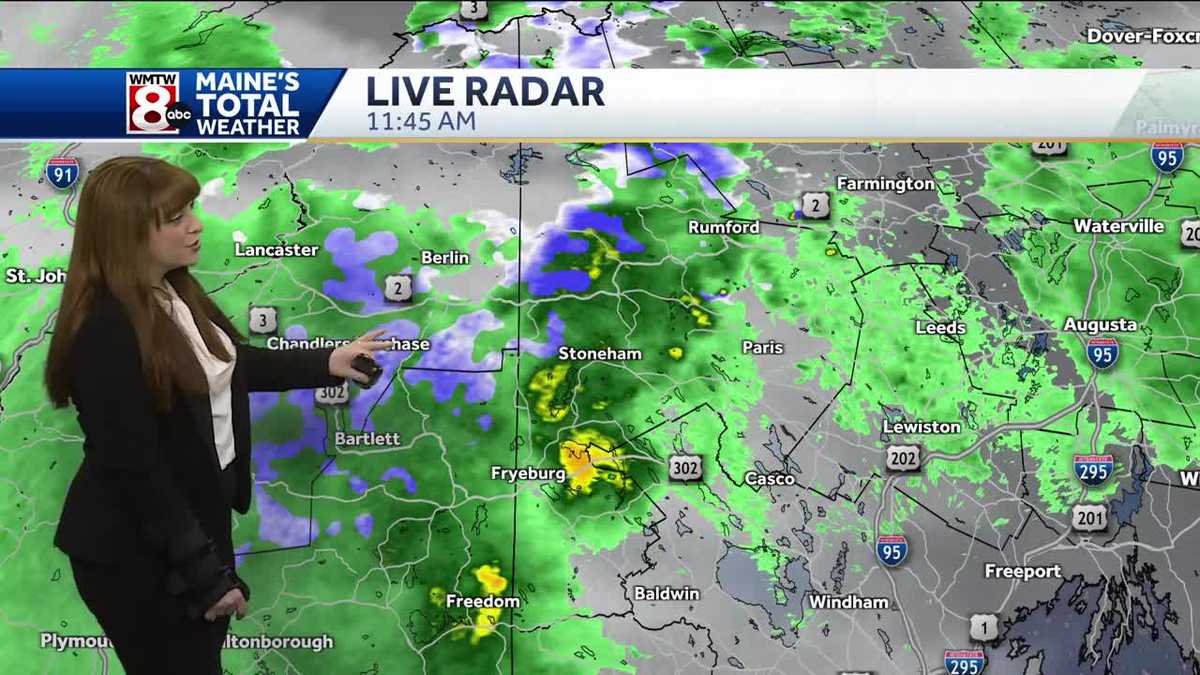 Spotty showers ease up into the weekend