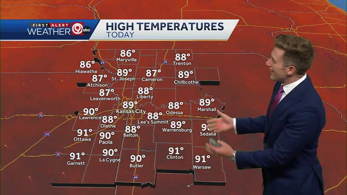 KANSAS CITY WEATHER Warm and humid Tuesday