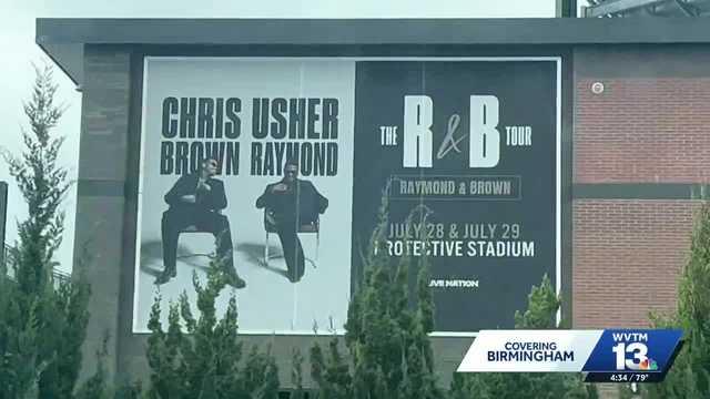 Protective Stadium preparing for two nights of Chris Brown, Usher