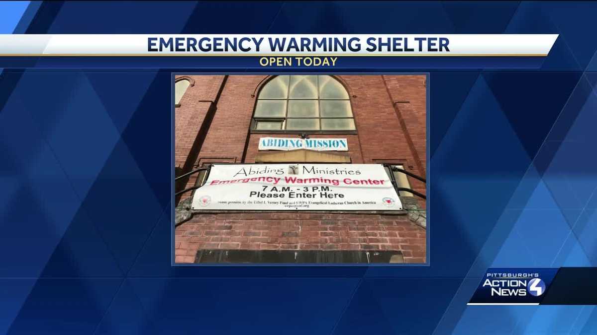 Emergency warning shelter open Wednesday in Pittsburgh's Allentown