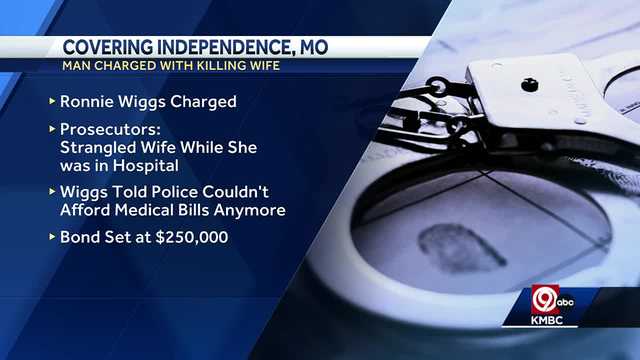 Independence man charged after wife strangled in hospital