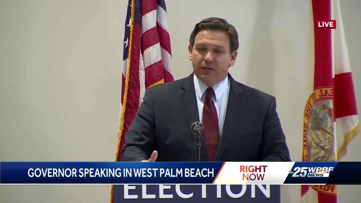 West Palm Beach: Gov. Ron DeSantis on election reform