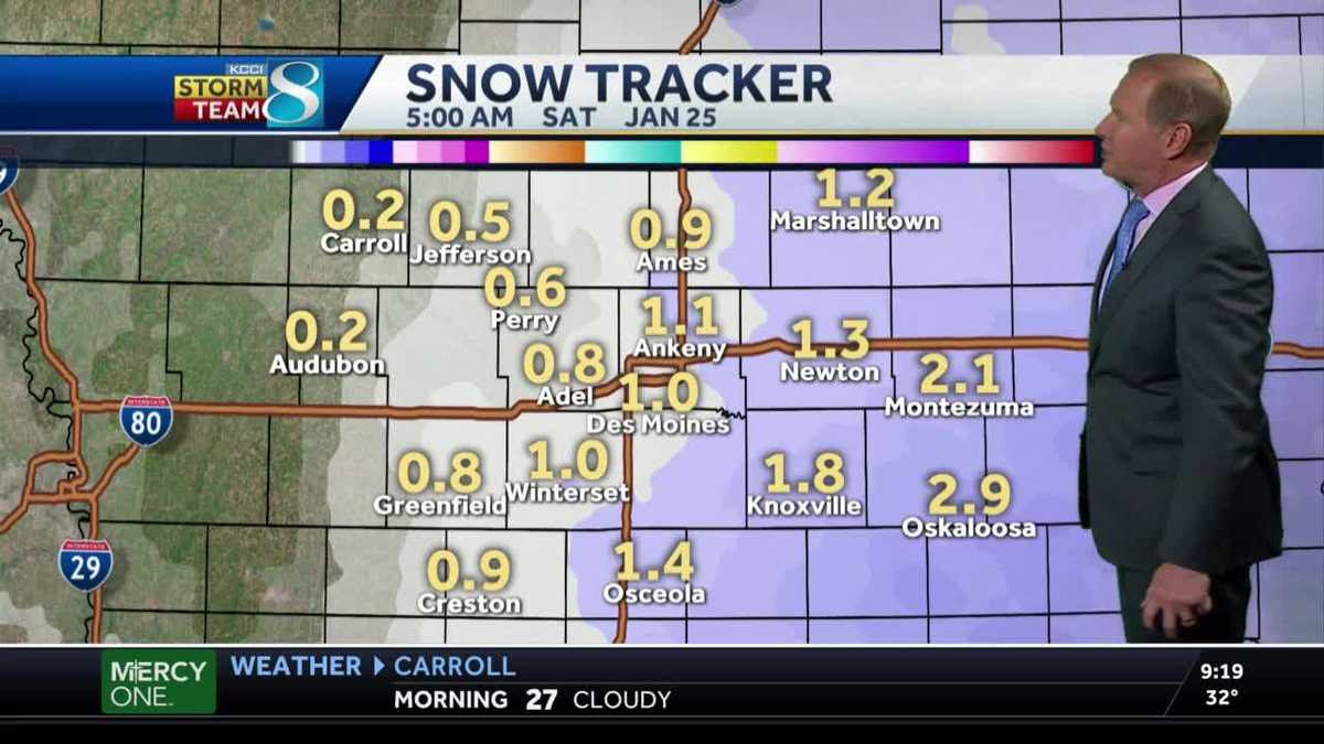 Light snow chances to finish the week