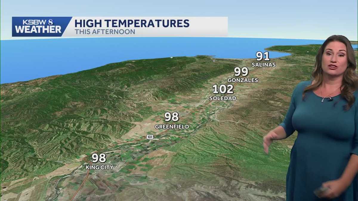 Record-breaking heat persists in inland areas on Central Coast