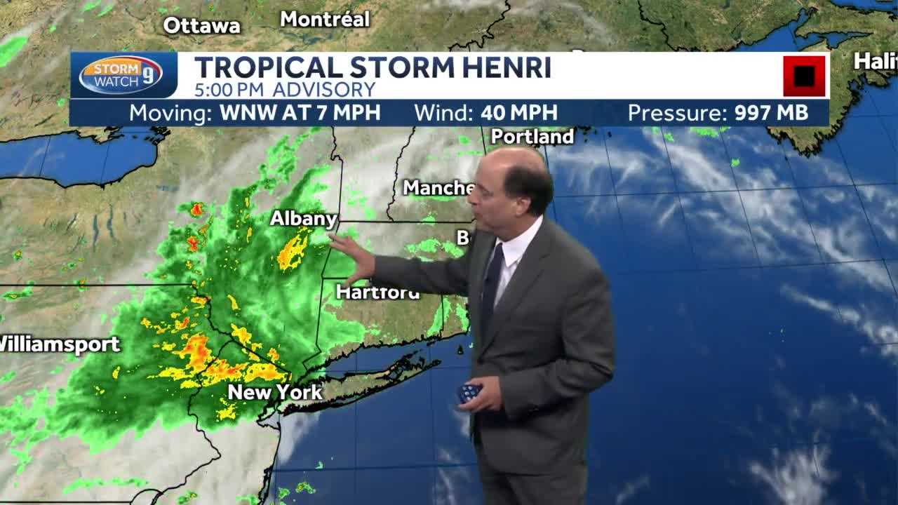 VIDEO: Tropical Depression Henri To Move Back Over NH On Monday