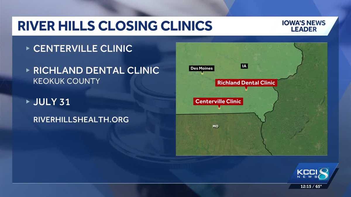 Two River Hills Community Health Center clinics in Iowa closing