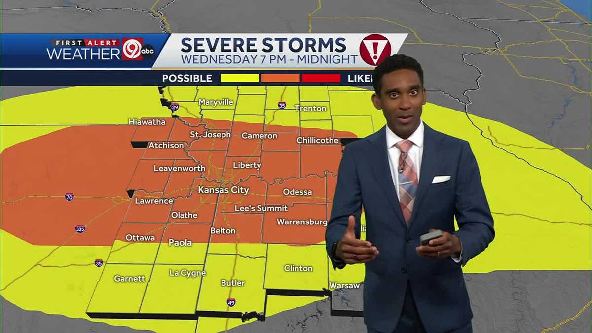 Kansas City: Storms could bring hail, tornado risk tonight