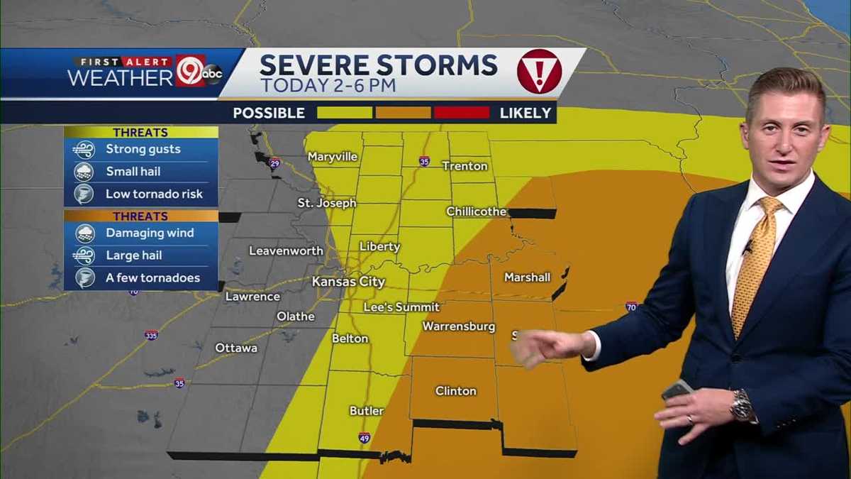 KANSAS CITY WEATHER: Severe weather possible later in the day