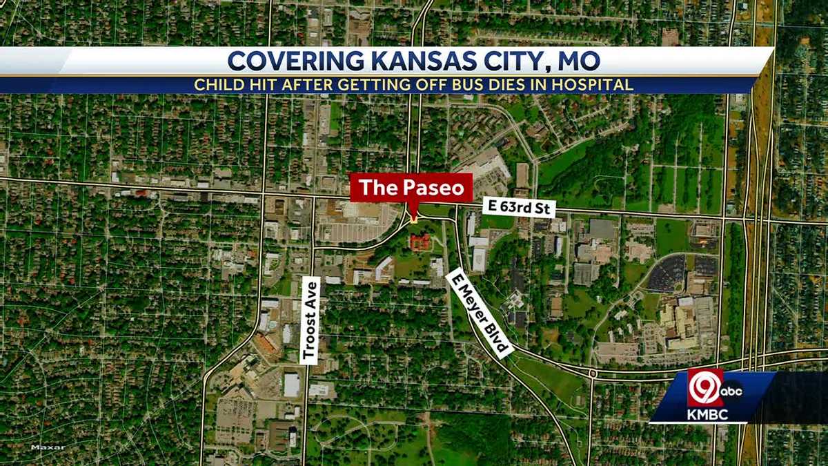 Child hit after getting off bus dies in Kansas City hospital