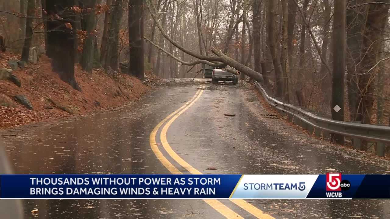 Thousands Without Power As Storm Brings Damaging Winds, Heavy Rain