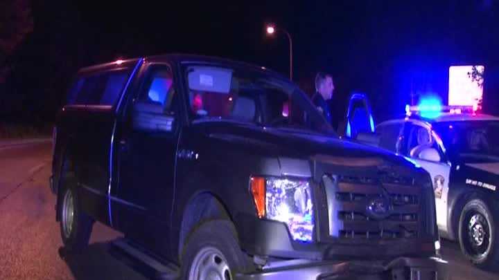 Overnight police chase ends in crash