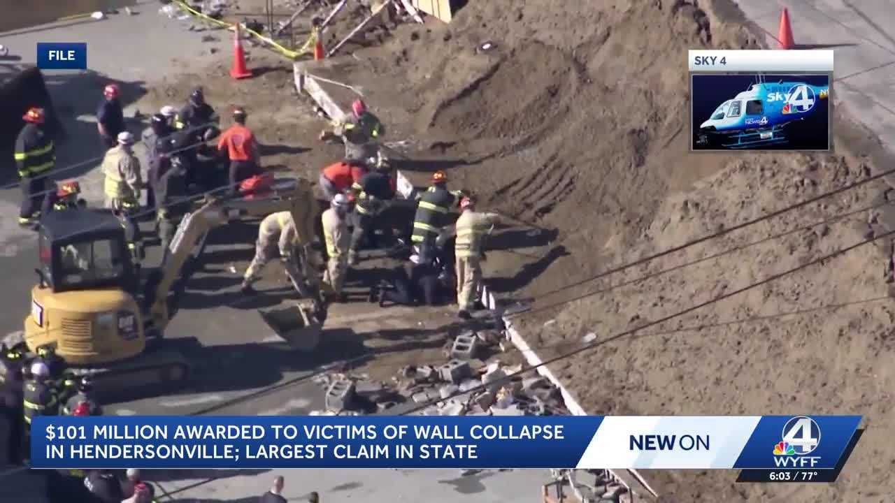'Record-setting' $101M award granted in horrific North Carolina wall collapse