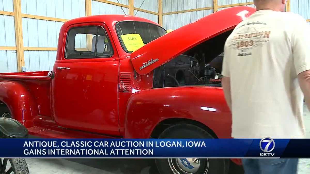 Classic car auction in Logan, Iowa draws international attention