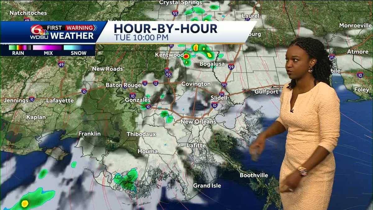 Few showers and storms possible, most staying dry again for Tuesday