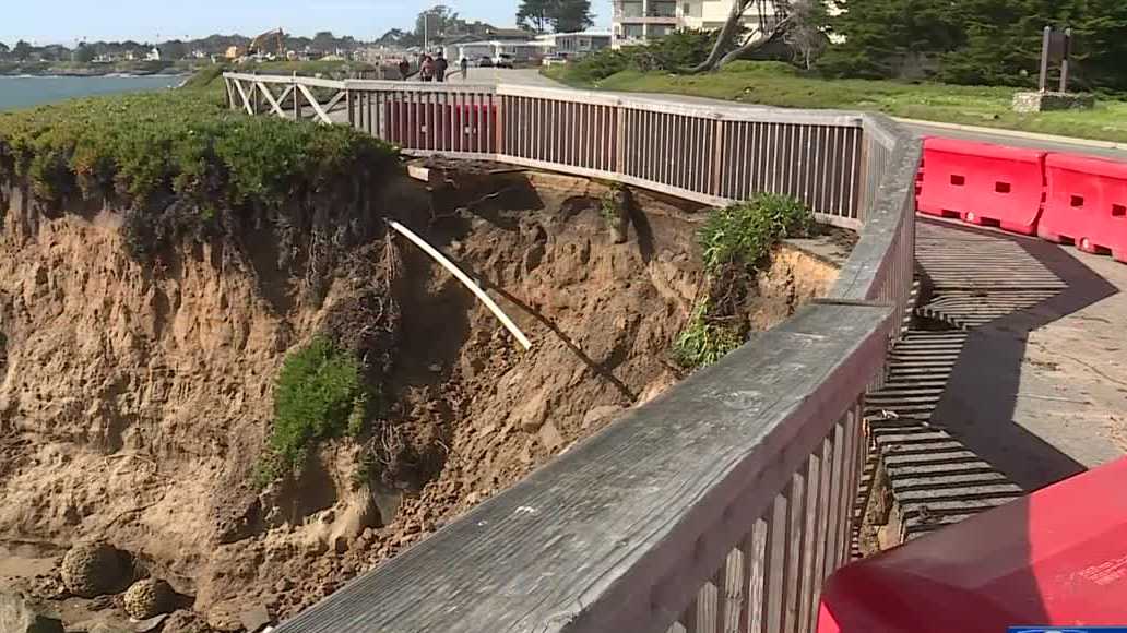 West Cliff continuing to erode after storms