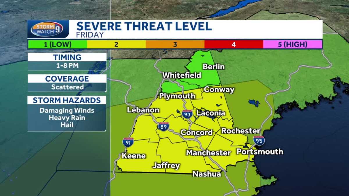 NH forecast video Strong storms expected Friday