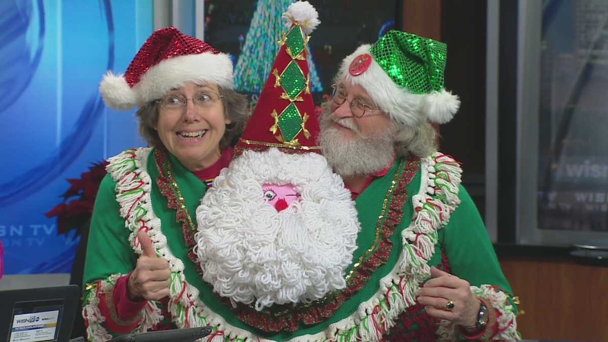 Slinger couple wins WISN 12 Crazy Sweater contest