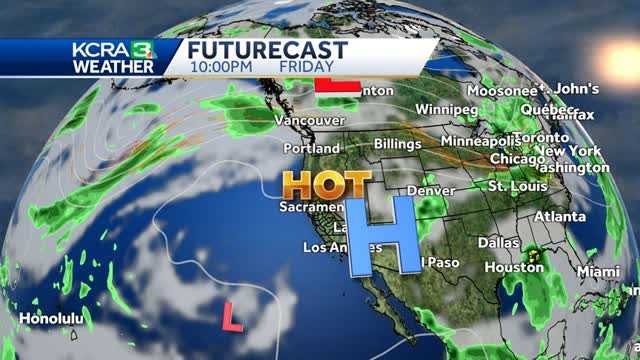 Record heat forecast over the next couple of days.
