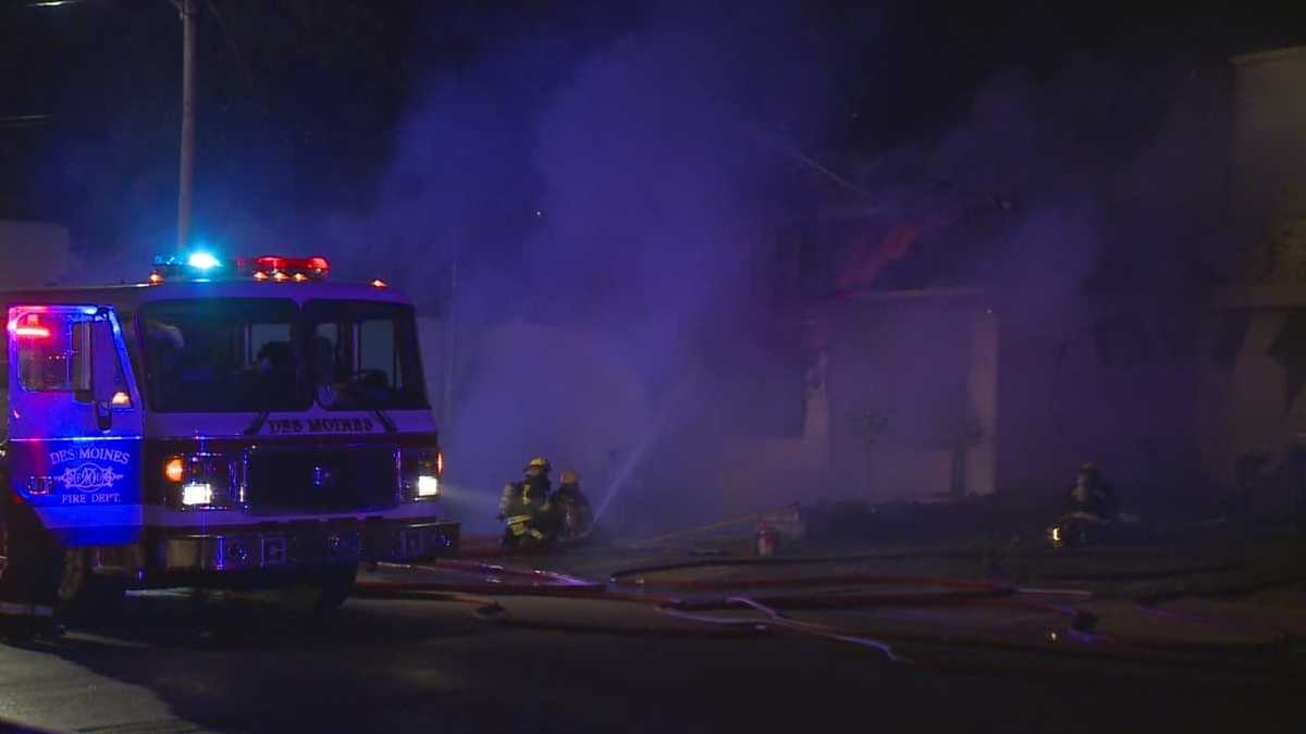 Overnight fire spreads to two buildings