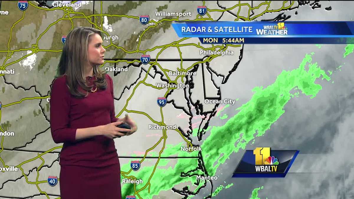 Mostly sunny and cold on Monday