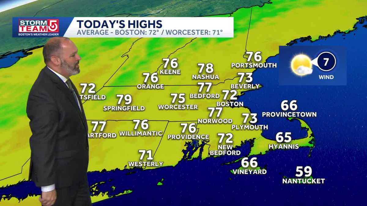  Warm day with temps in 70s