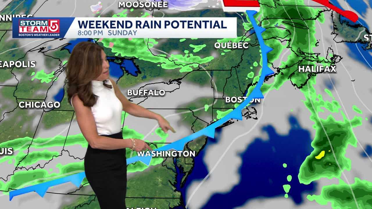 Video: Saturday impact weather with weekend showers