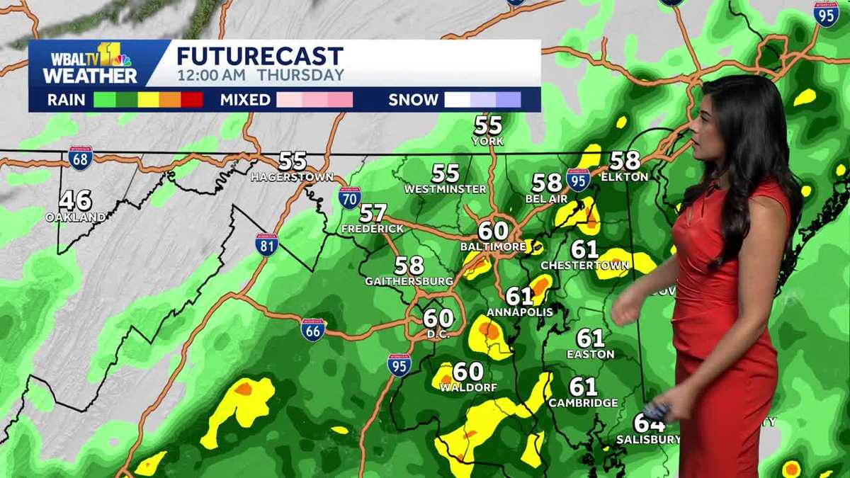 Rain and storms on Wednesday