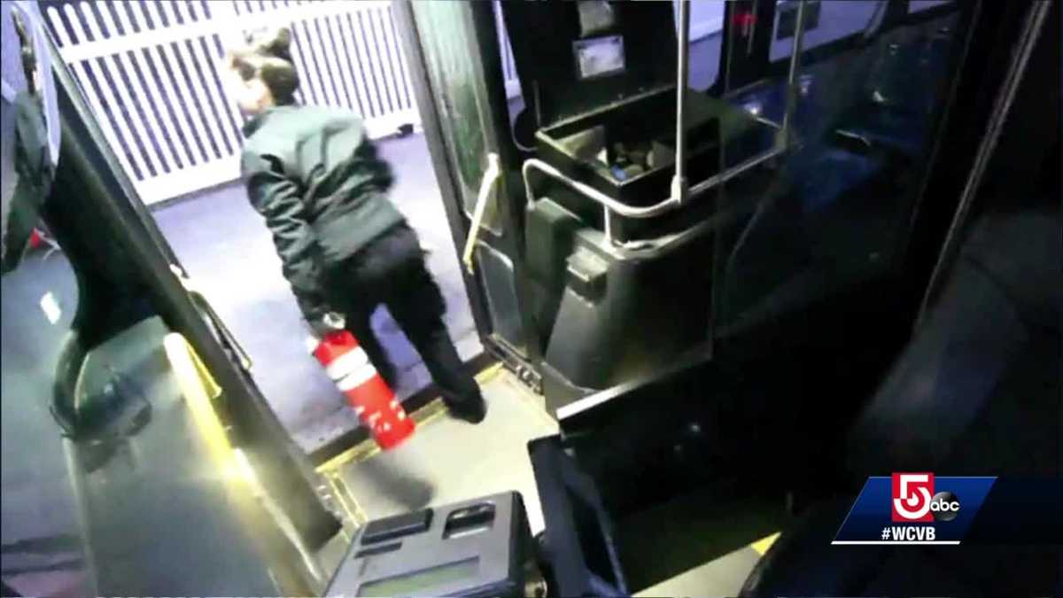 MBTA bus driver praised for grabbing fire extinguisher, helping ...