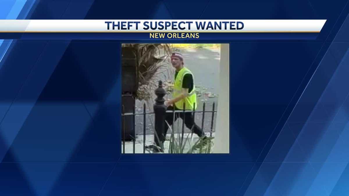 New Orleans police search for man accused of theft