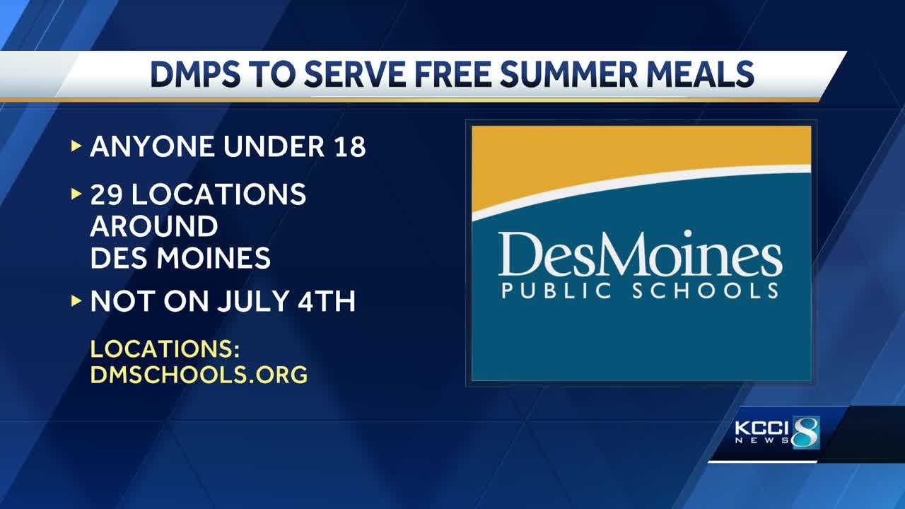 Des Moines Schools Offering Free Meals To Children During The Summer