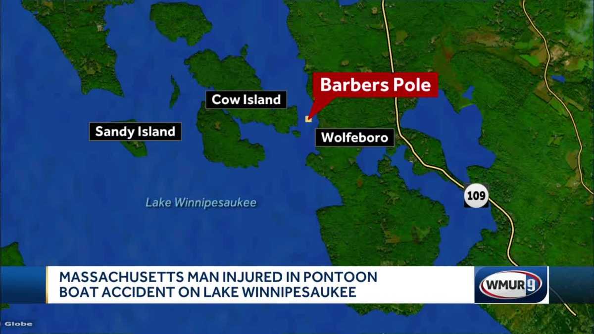 Man injured in pontoon boat crash on Lake Winnipesaukee in NH